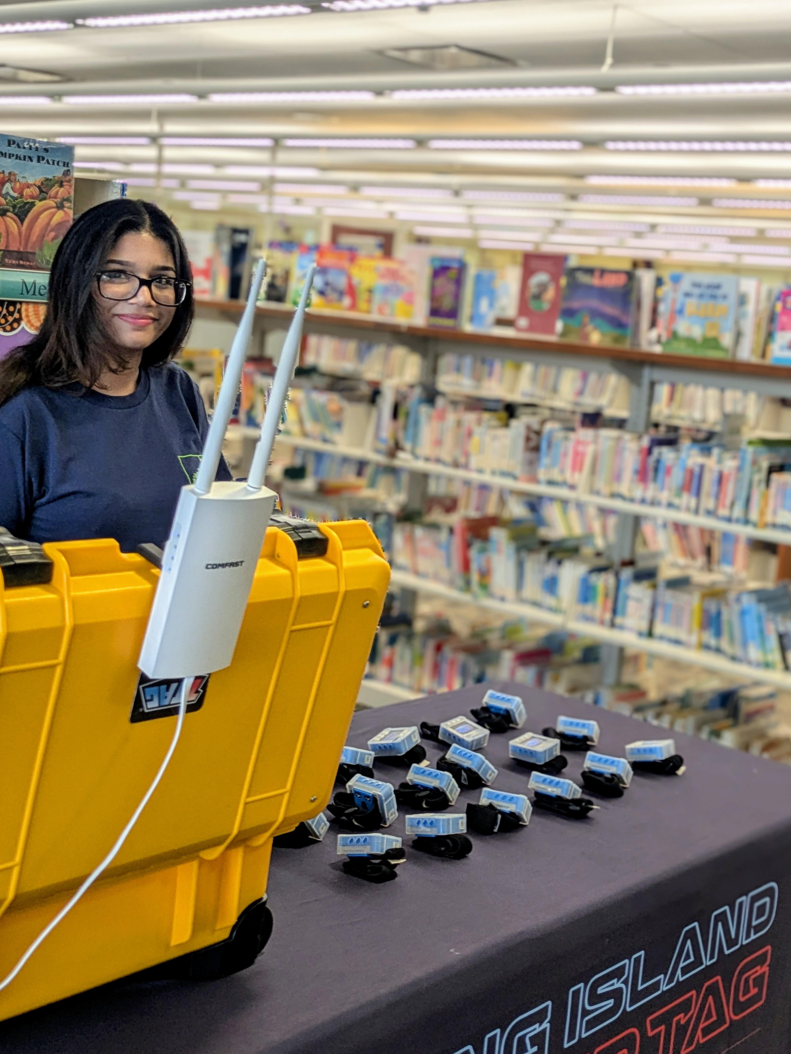 A Long Island Laser Tag Employee about to begin their ZTAG library program.